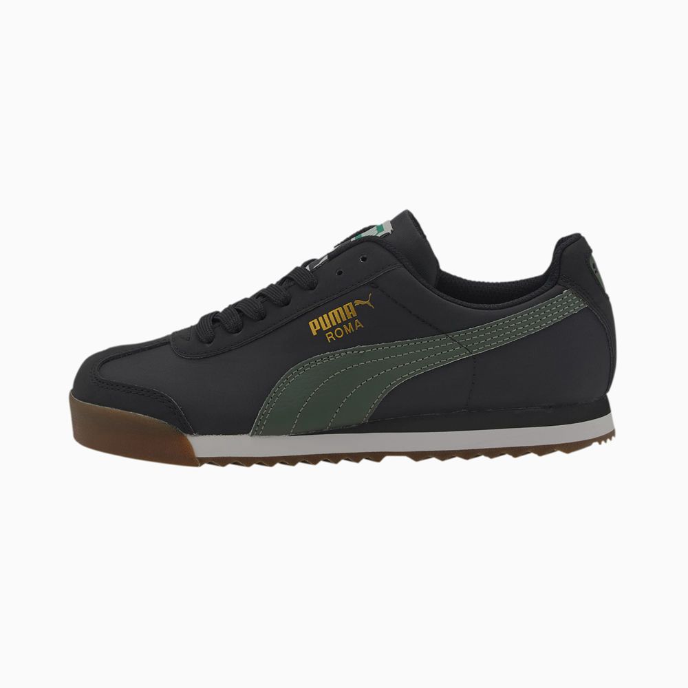 Puma Roma Basic Nyári Lány Sportcipő - Fekete ( Hungary - EGTCQ0537 )